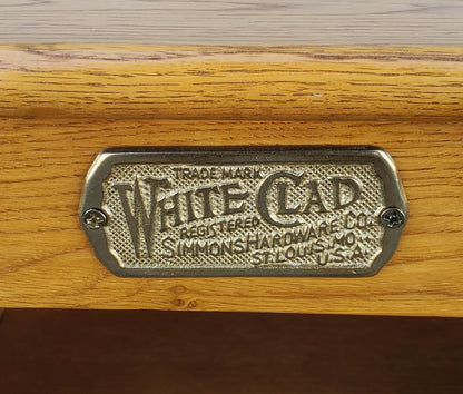 White Clad oak Ice Box/ nightstand /end/ side table storage cabinet
