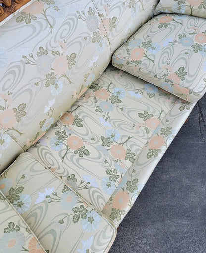 Antique/ vintage French bergere/ settee sofa/ couch floral