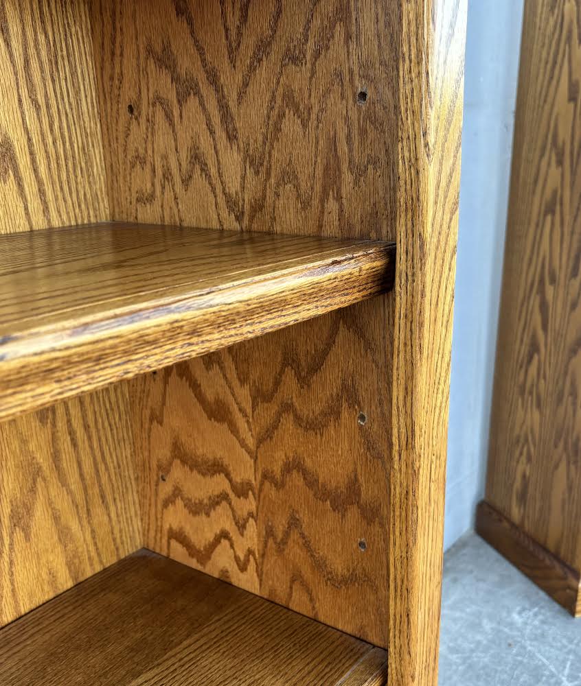 Antique Oak Bookcase/ bookshelf short