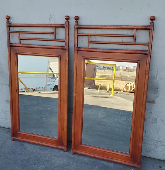 Asian mandarin style mirrors (2)