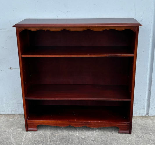 Antique Solid Mahogany Open Bookcase Book shelf