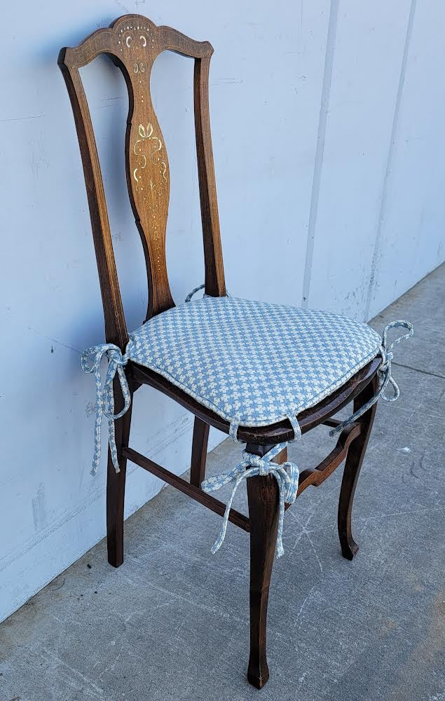 Stern brothers antique/vintage dining side chair dark wood
