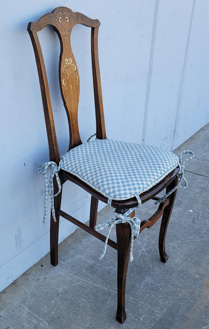 Stern brothers antique/vintage dining side chair dark wood