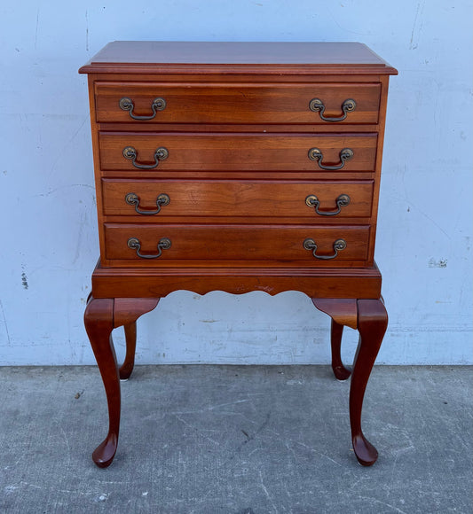 Vintage Queen Anne Style Silverware Chest