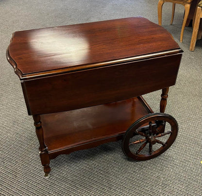 Vintage Mid Century Leaf Table Serving Trolley Bar Tea