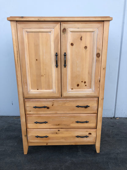 Boyd light wood/ blonde armoire/ wardrobe cabinet