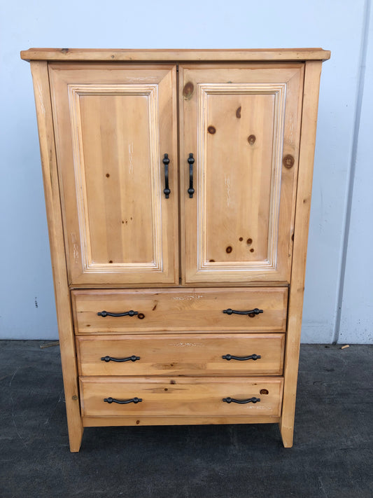 Boyd light wood/ blonde armoire/ wardrobe cabinet