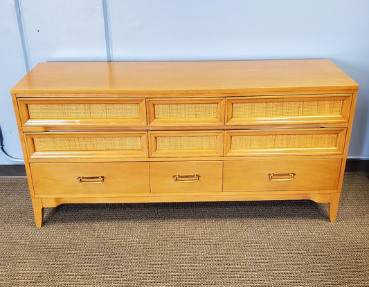 Hickory mid century light wood/honey dresser/sideboard/buffet