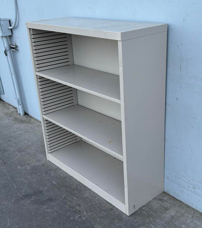 Vintage mid century modern metal bookcase bookshelf