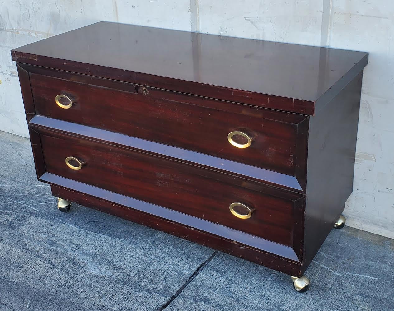 Cavalier trunk/chest dark wood antique/vintage
