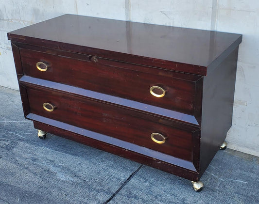Cavalier trunk/chest dark wood antique/vintage