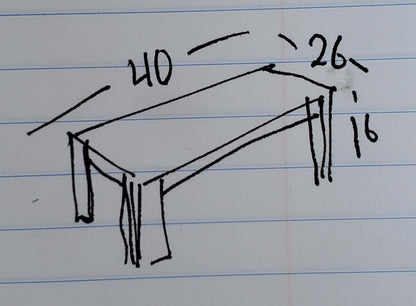 Wood slab coffee table