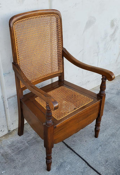Antique/vintage wicker/cane/rattan armchair