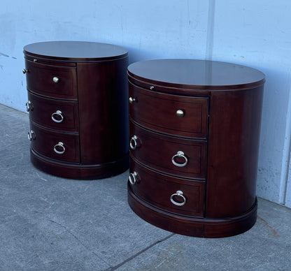 Dark wood nightstands / end/ side tables