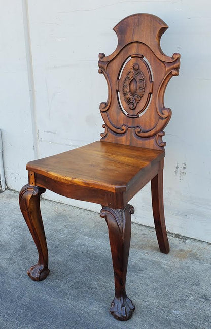 thesen of knysna Africa dining side/hall chair carved