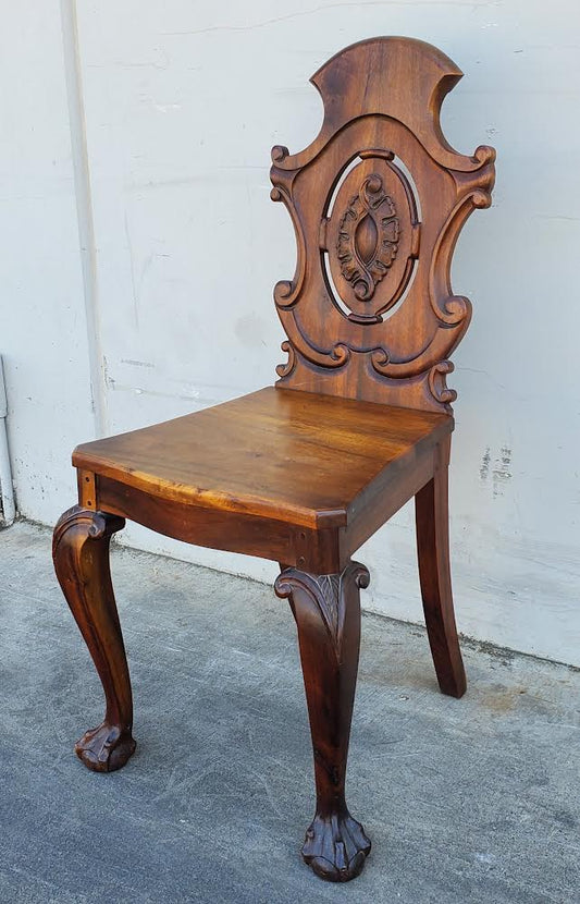 thesen of knysna Africa dining side/hall chair carved