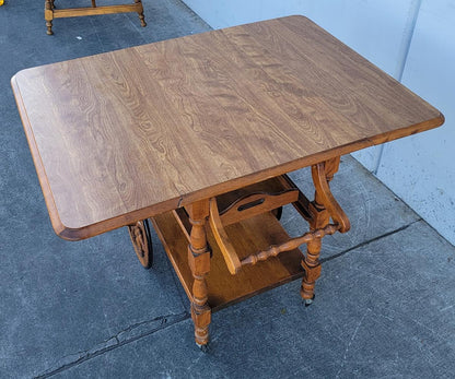 Vintage mid century colonial style tea/ bar /serving cart/ trolley