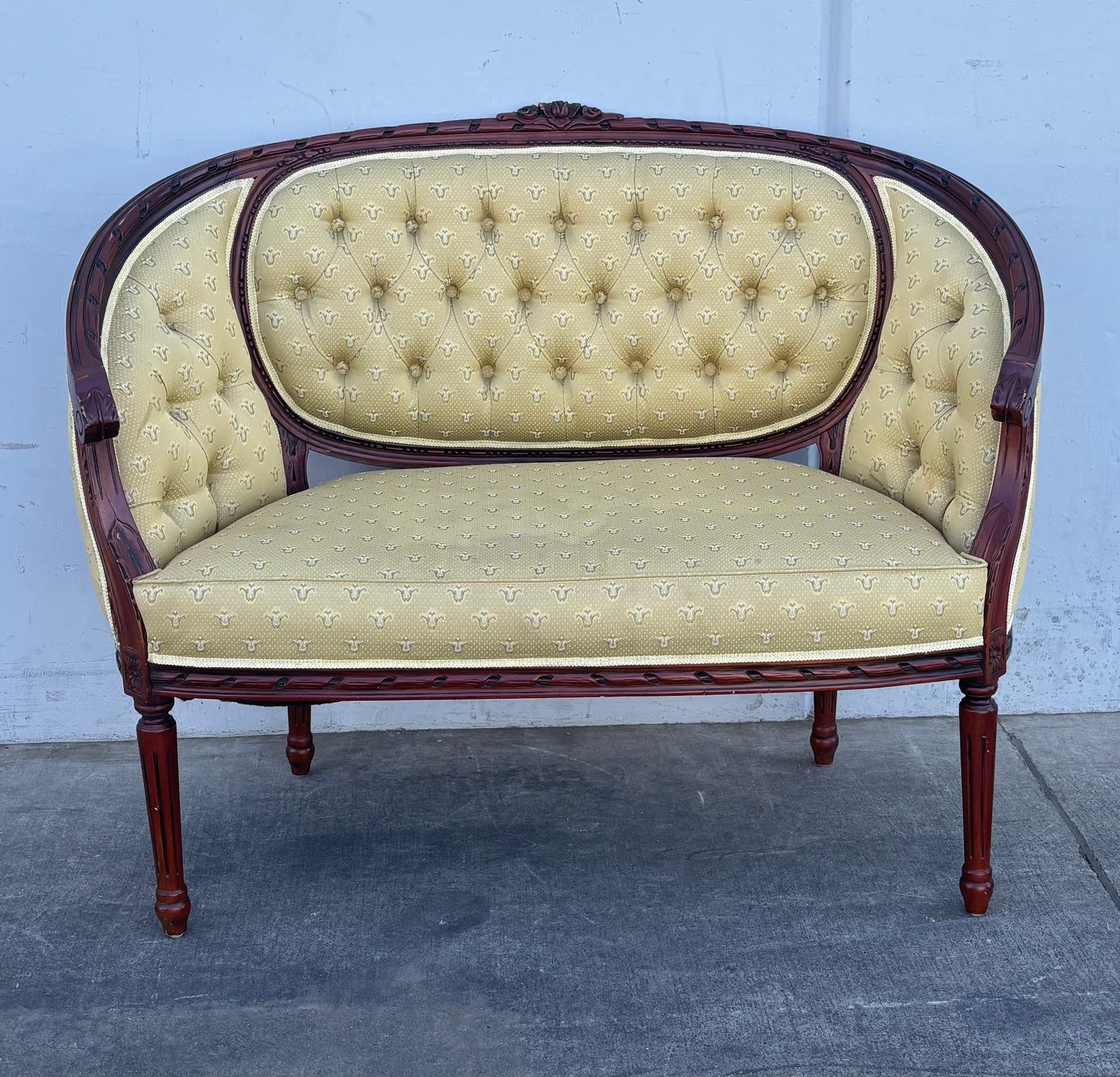 French regency style loveseat/ settee