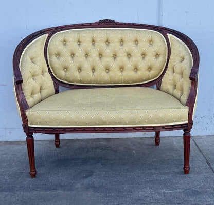 French regency style loveseat/ settee