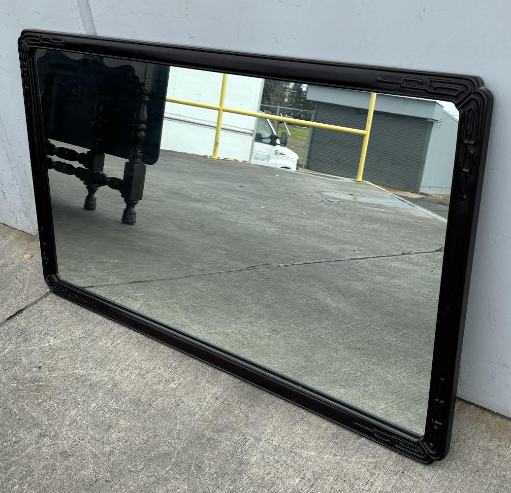 Vintage Wood Carved Chinese Large Mirror