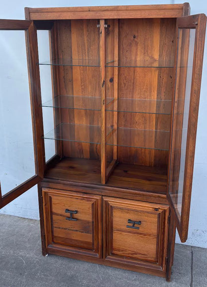 Vintage Hutch Glass China Cabinet