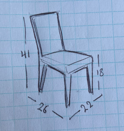 Thomasville light wood dining chairs (6)