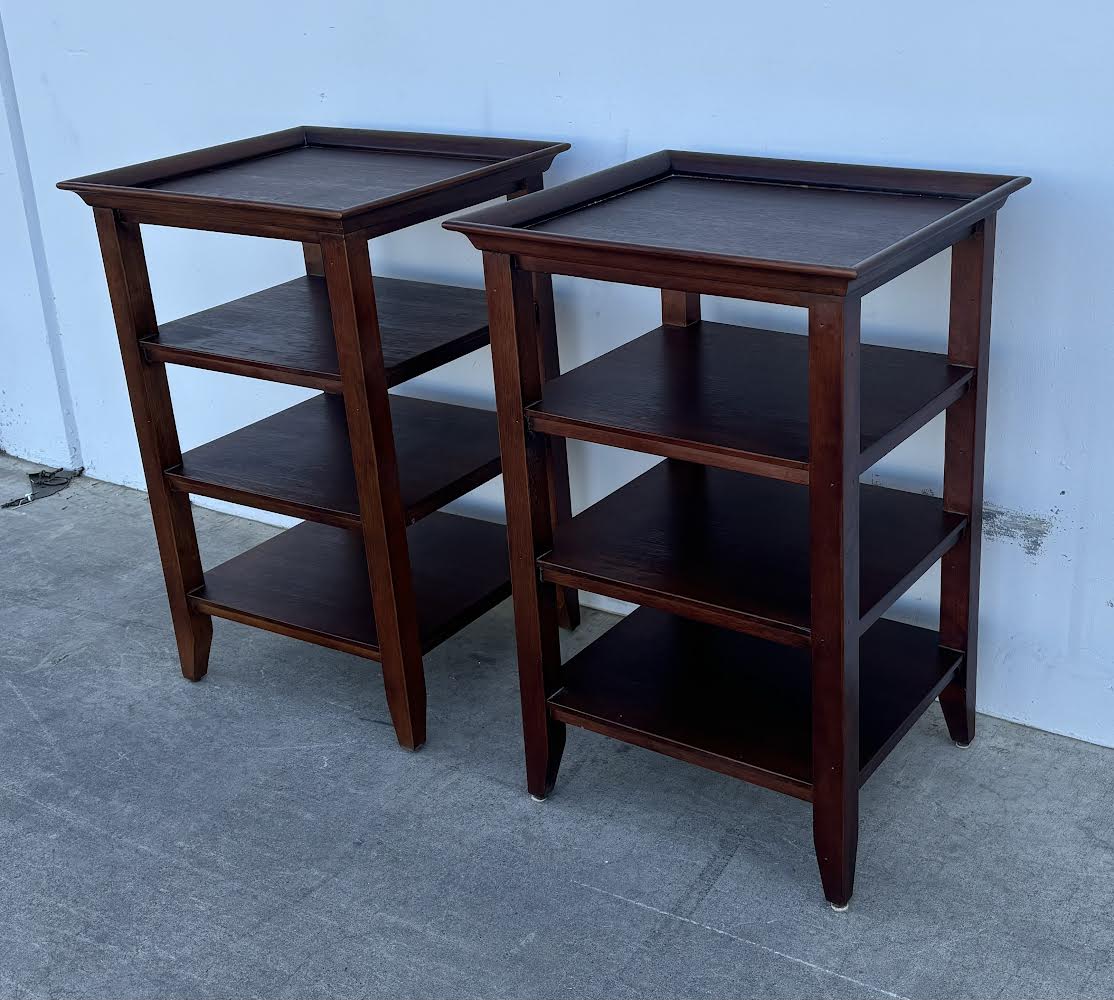 2 Side Tables with Shelves by Eddie Bauer