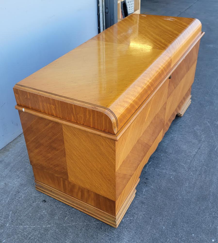 Light wood chest