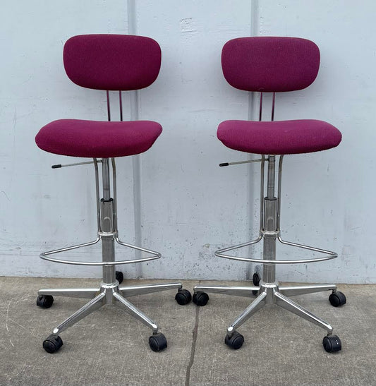 Italian drafting/ bar /counter stools/ chairs MCM