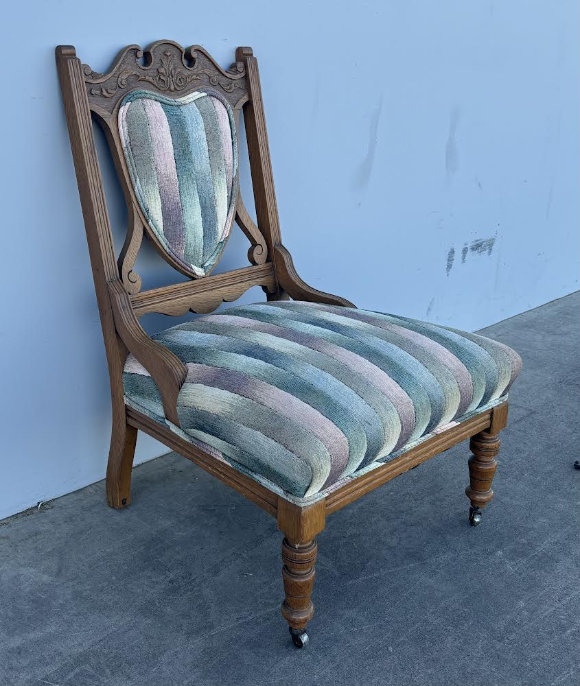 Vintage Armchair striped