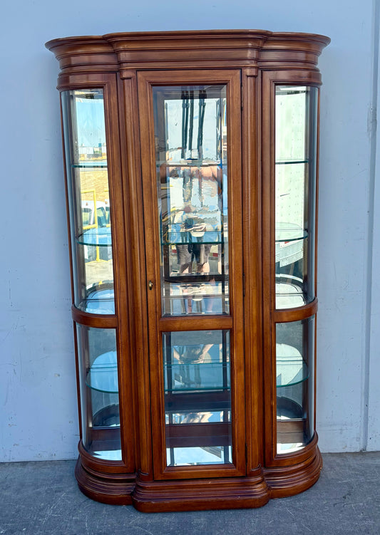 American of martinsville display cabinet lighted