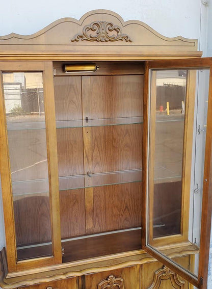 china hutch cabinet french provincial style vintage