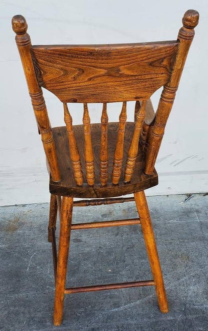 Antique/vintage carved bar stool/chair