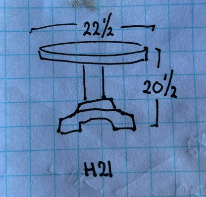 Heirloom USA Made Side Table/Round Wood