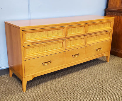 Hickory mid century light wood/honey dresser/sideboard/buffet