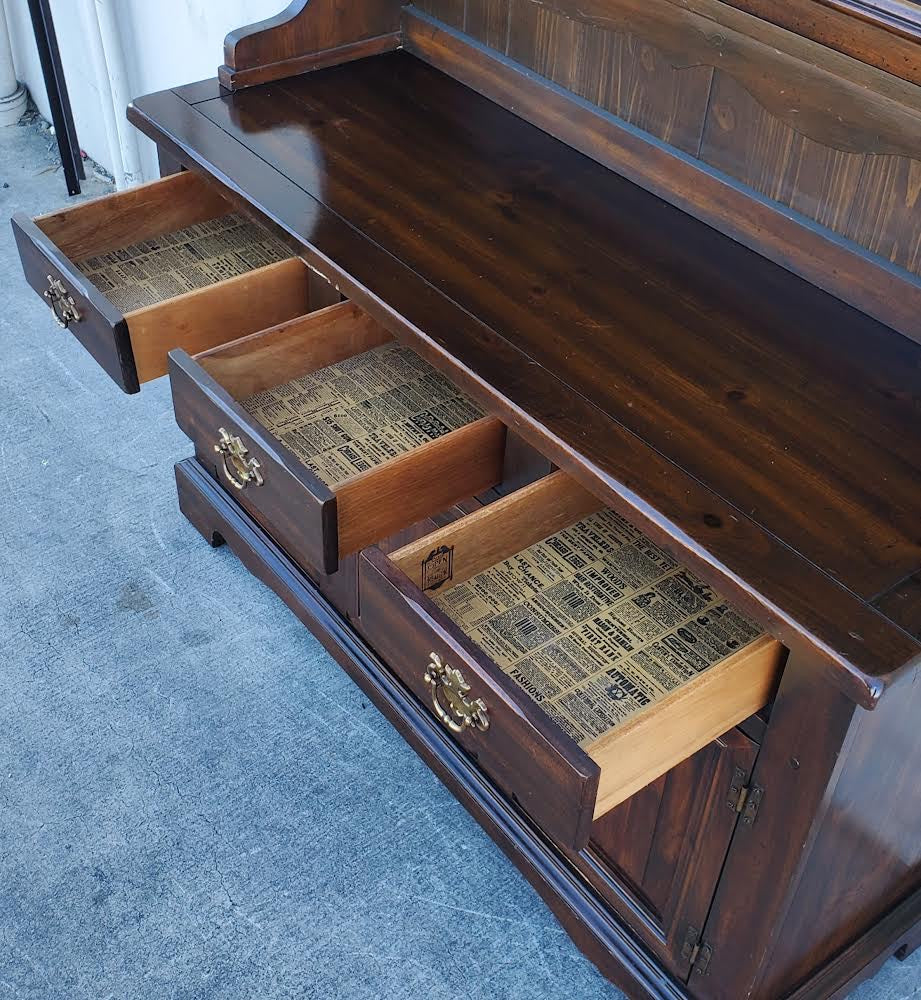 Vintage Sears Open Hearth china hutch cabinet