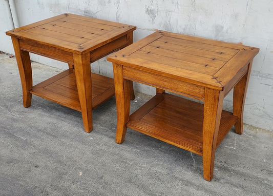 rustic end/side tables (2)