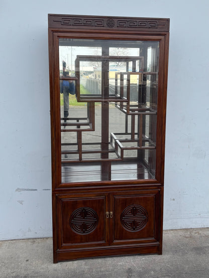 Asian/ Chinese style curio display cabinet