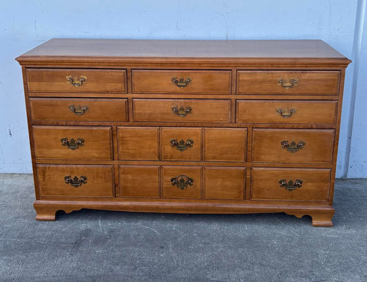 Genuine eastern hard rock maple Solid Wood 12 Drawer Antique Dresser L A period Furn.