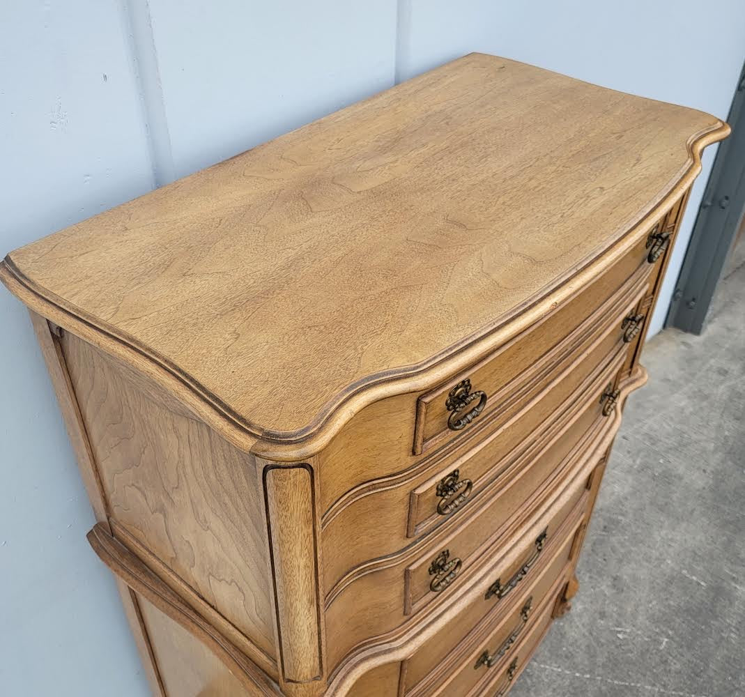 Highboy dresser/ chest of drawers French style vintage