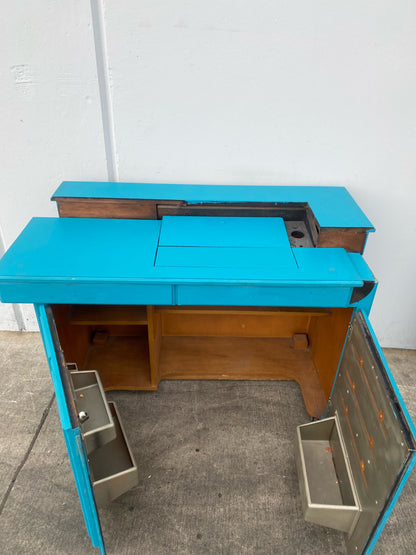 blue sideboard/ buffet/kitchen cabinet