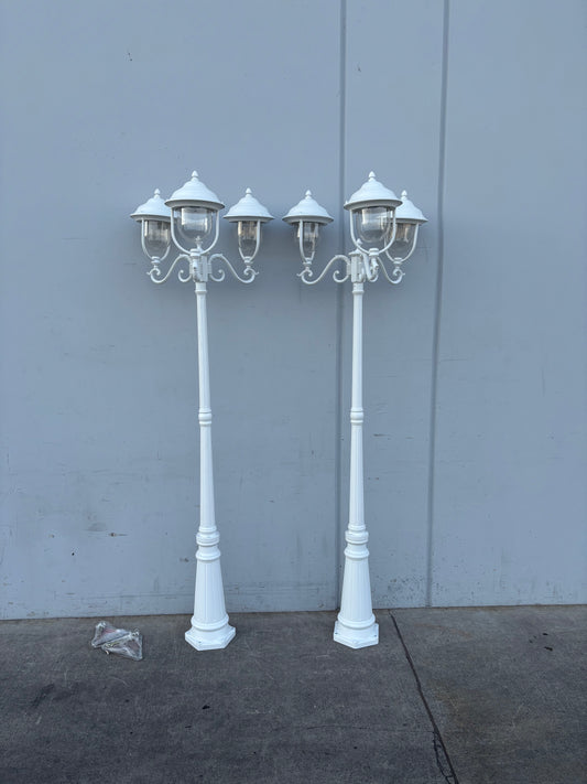 Bel air lighting Outdoor 3 light lamp post (2 available)