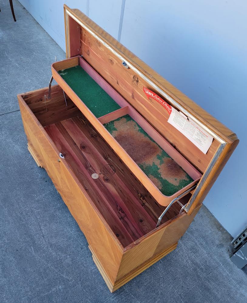 Light wood chest