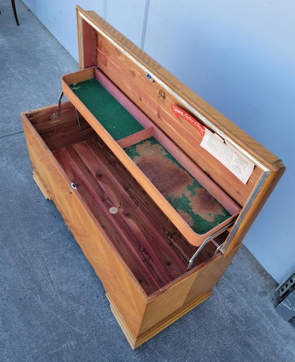 Light wood chest