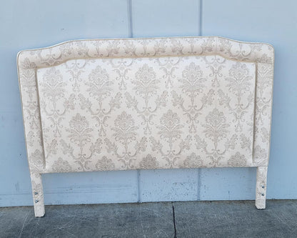 King size headboard white/cream floral