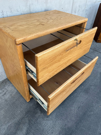 aspen furniture light wood file/ storage cabinet