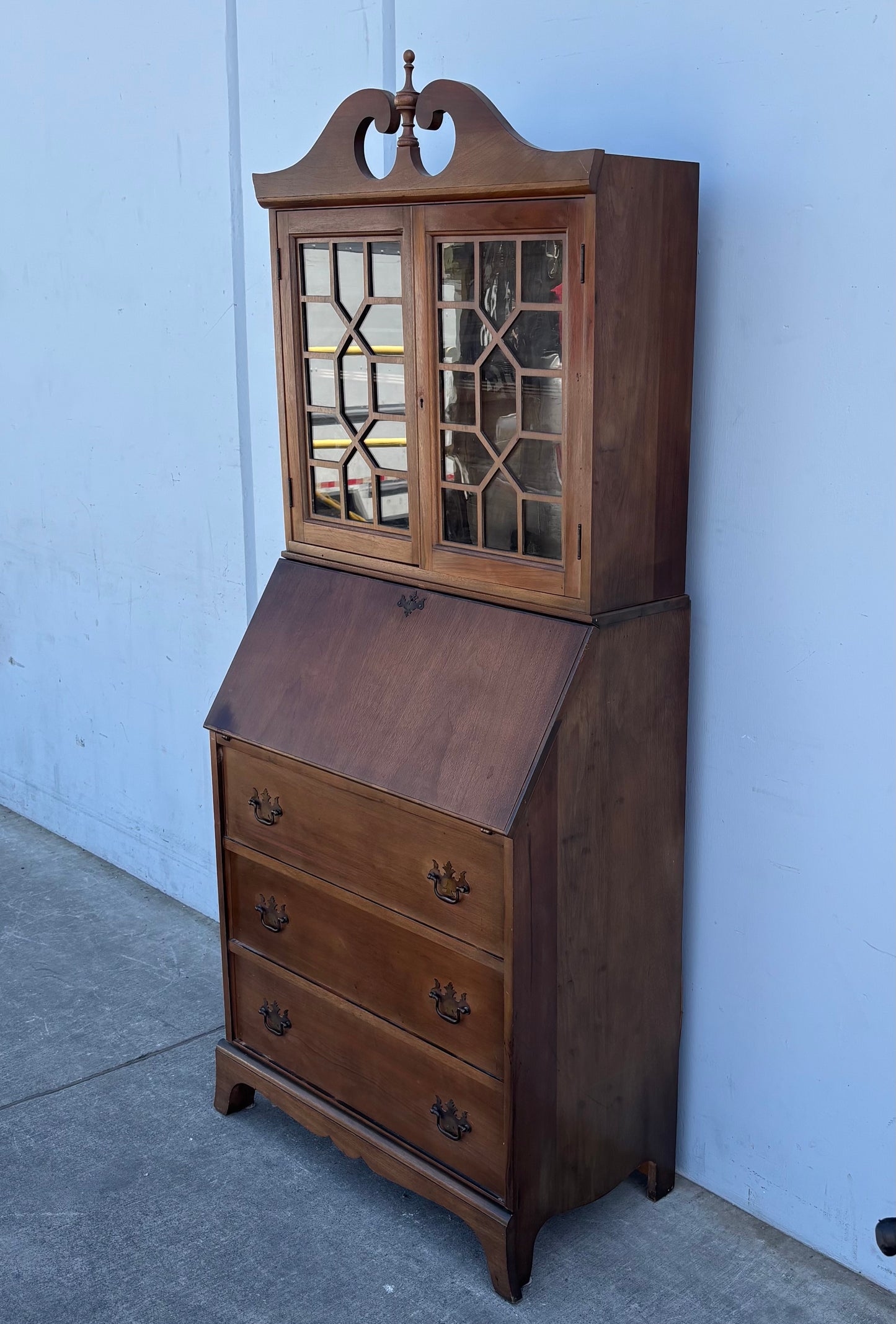 Antique Drop Front Secretary Desk