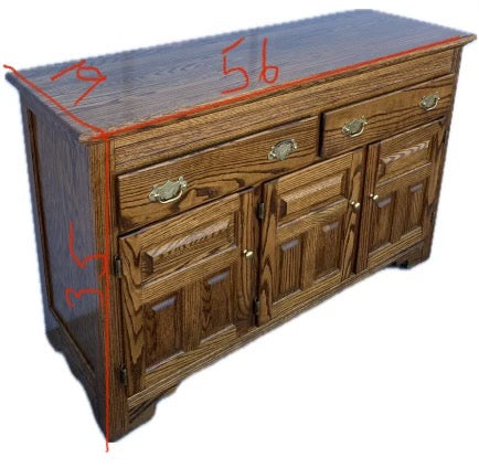Buffet/ sideboard oak cabinet antique/ vintage