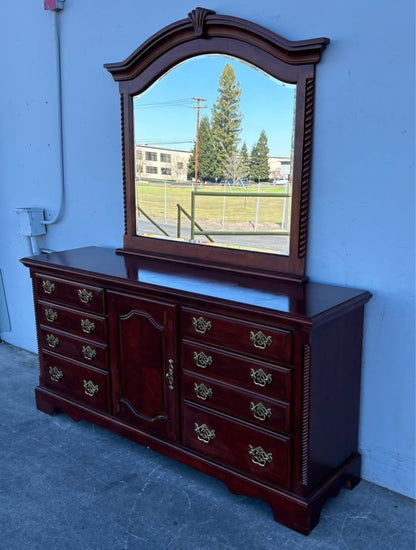 Cherry Dresser with Mirror