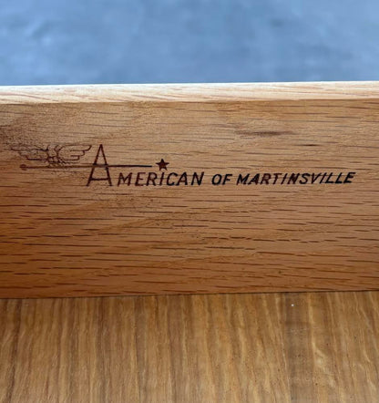 Vintage Walnut Single Drawer Side Table American of Martinsville